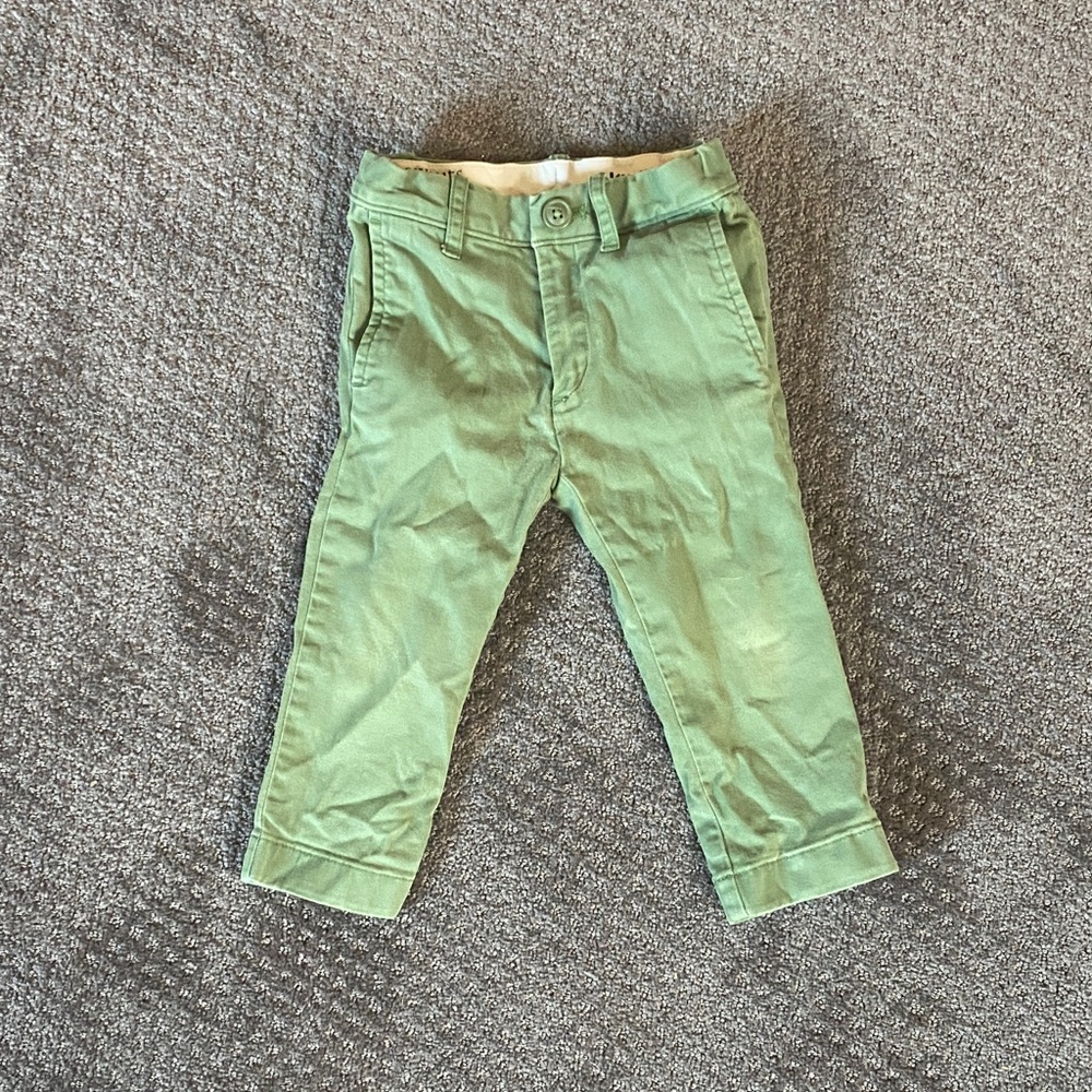 Crewcuts Olive Green Kids Casual Pants
